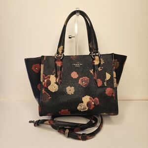 Coach Carryall in Floral Print Leather